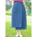 New Retro Blue irregular skirt